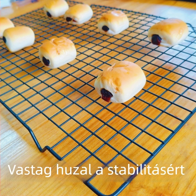 Erősített kültéri BBQ-grillháló és hűtő rács süteményekhez és péksüteményekhez – DIY sütés és grillezés