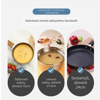 Szilikon vákuumfedő edényekhez és csészéhez, hőálló, könnyen tisztítható
