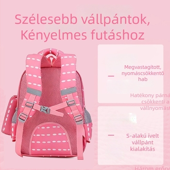 Két darabos iskolai hátizsák készlet 3D-s merev héjjal, rajzfilm mintával, könnyű és vízálló, általános iskolásoknak
