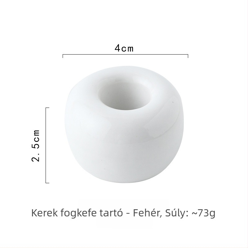 Színes kerámia fogkefetartó párnak - divatos, minimalist dizájn