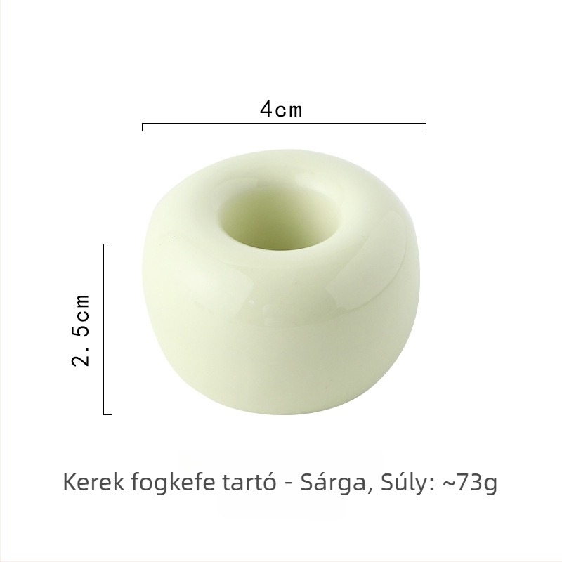 Színes kerámia fogkefetartó párnak - divatos, minimalist dizájn