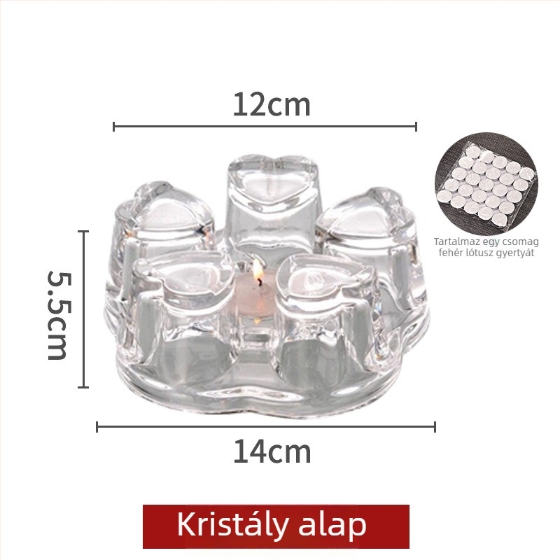 Bohócos születésnapi gyertya füstmentes aromaterápiás vajlámpával és teakészítő melegítővel otthon Buddhának felajánláshoz