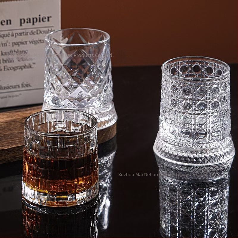 Forgó whisky pohár készlet – felújított, luxus otthoni használatra