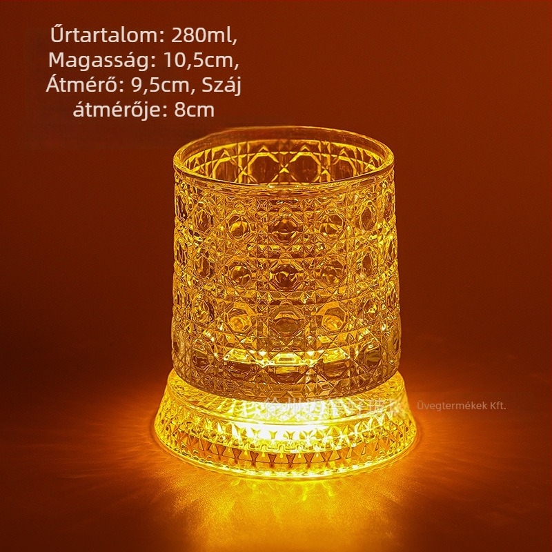 Forgó whisky pohár készlet – felújított, luxus otthoni használatra