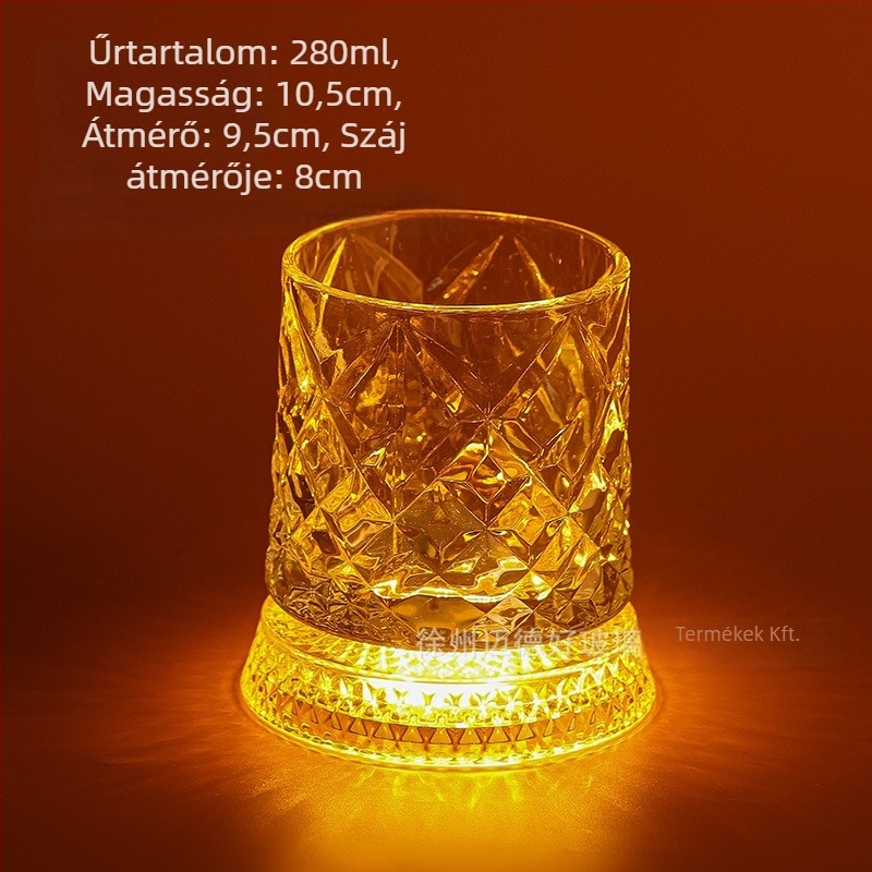 Forgó whisky pohár készlet – felújított, luxus otthoni használatra