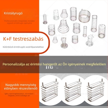 Érintésérzékelő rugó kis készülékek vezérlőpaneljeihez, PCB gombokhoz dedikált érintő szenzor rugó, könnyen forrasztható