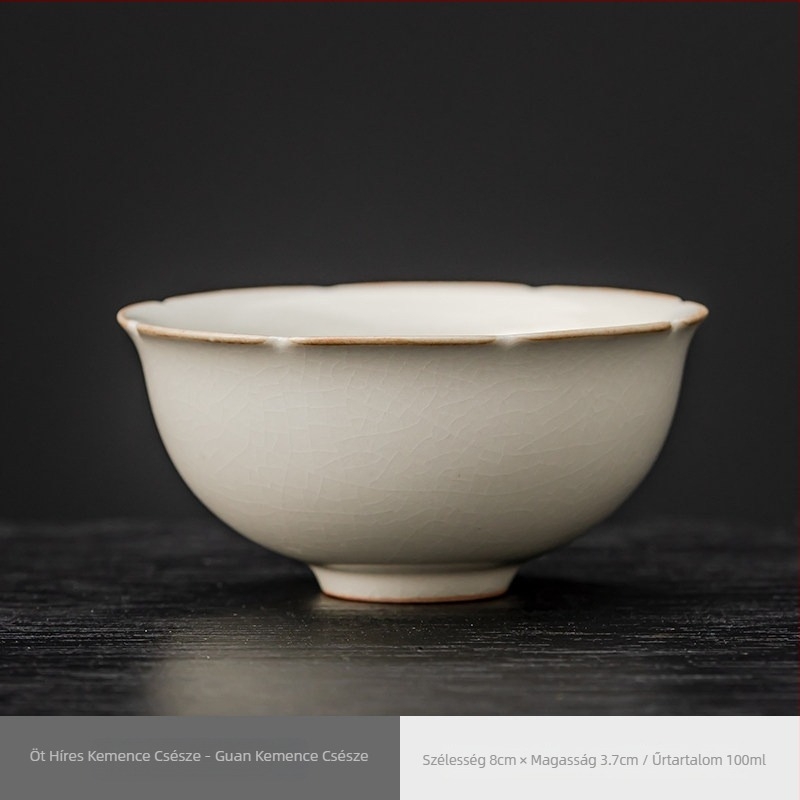 Öt híres kemencés porcelán teáskészlet ajándékdobozzal, mesteri csésze, kulturális és innovatív dizájn