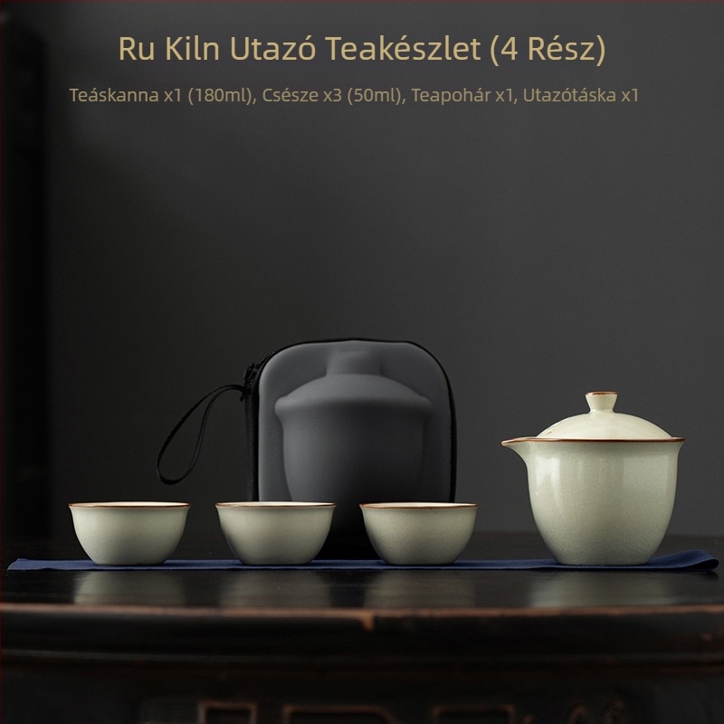Ruyao utazó teáskészlet, kompakt készlet otthonra és szabadtéri használatra, hordozható bögrével, logó testreszabás vállalati ajándékokhoz