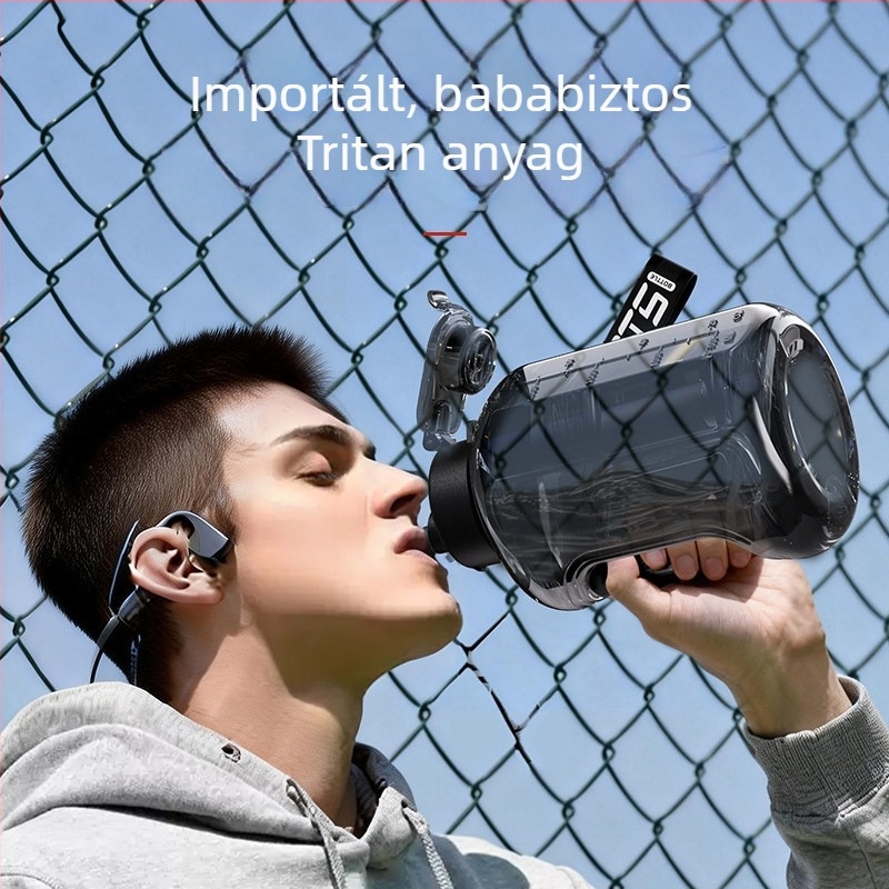 Nagy kapacitású víz‑palack, 2026-os új modell, férfi sportpalack, nagy méret, hőálló, nyári vizes palack