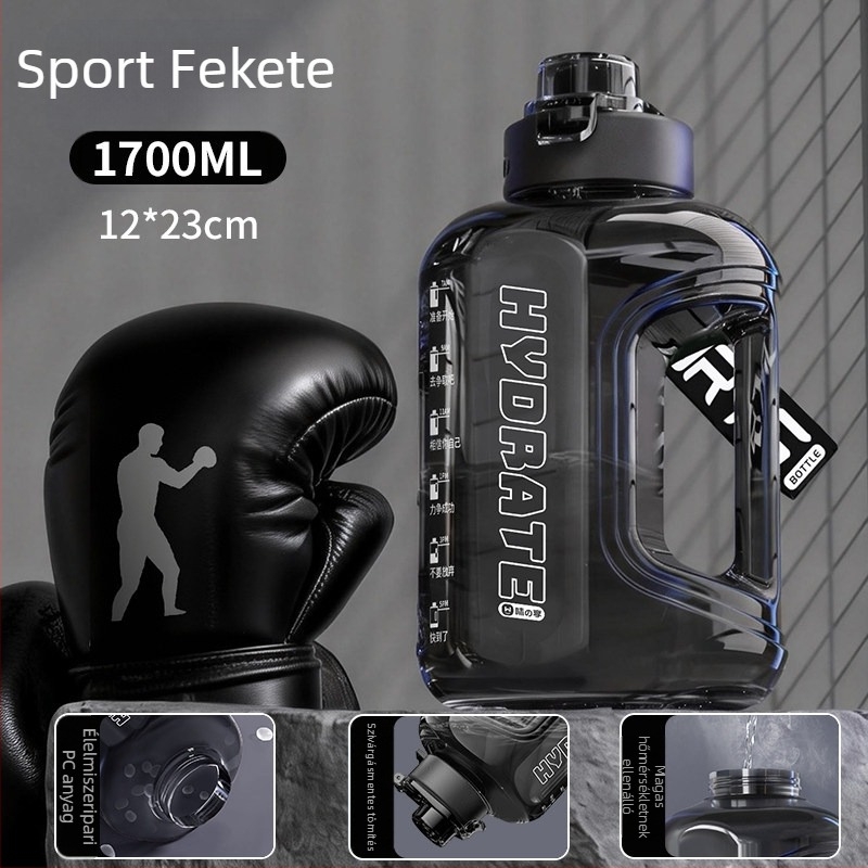 Nagy kapacitású víz‑palack, 2026-os új modell, férfi sportpalack, nagy méret, hőálló, nyári vizes palack