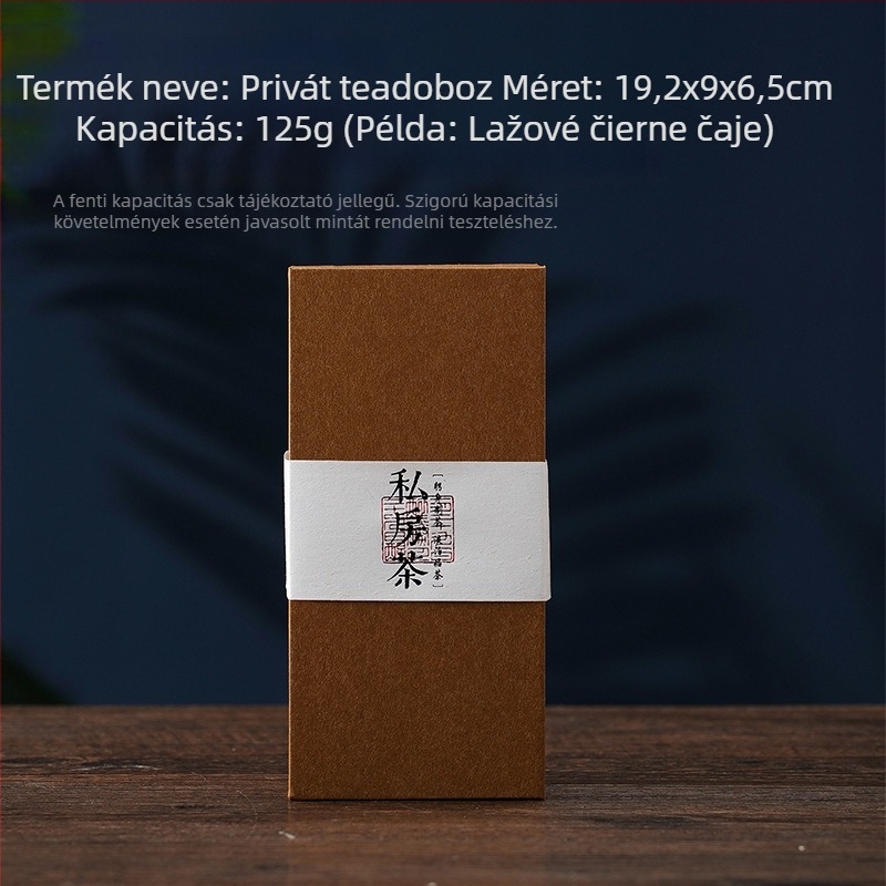 Tea csomagoló doboz, üres ajándékdoboz, karton doboz Pu'er teához