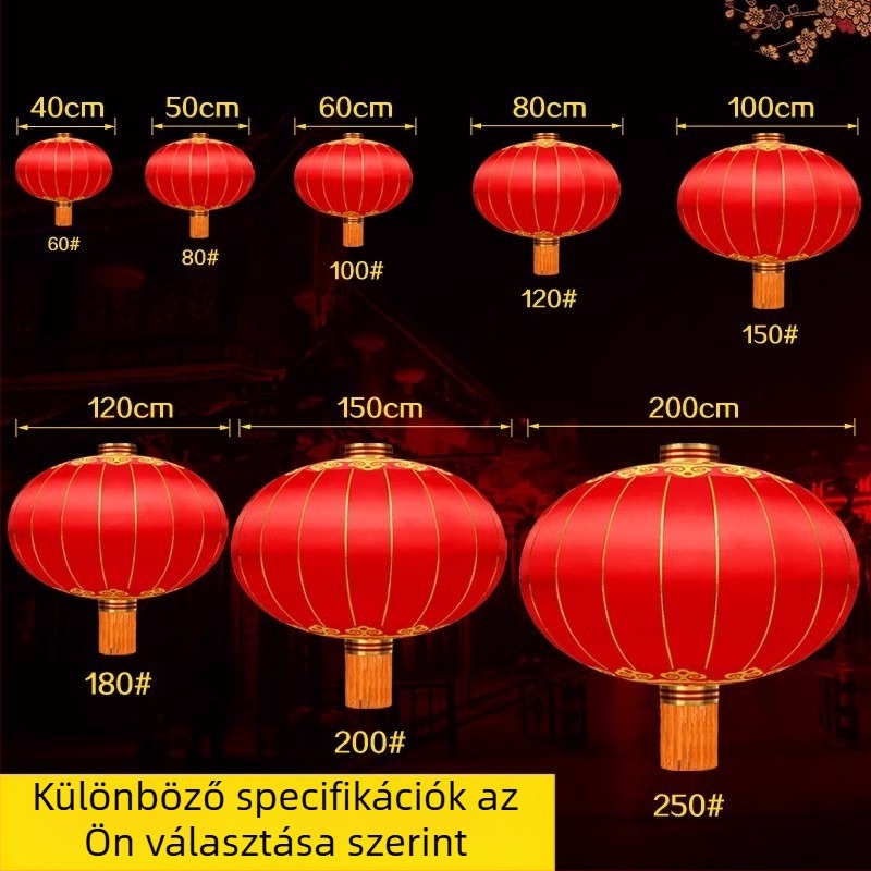 Téli görögdinnye alakú selyem lámpások, kültéri vízálló dekoráció esküvőkre és ünnepekre