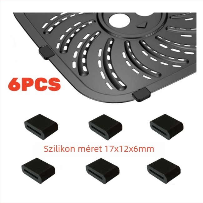 Szilikon sütő-fritőz kiegészítő készlet: 6QT sütőlap és 8QT támasztólap, PowerXL Vortex Pro kompatibilis