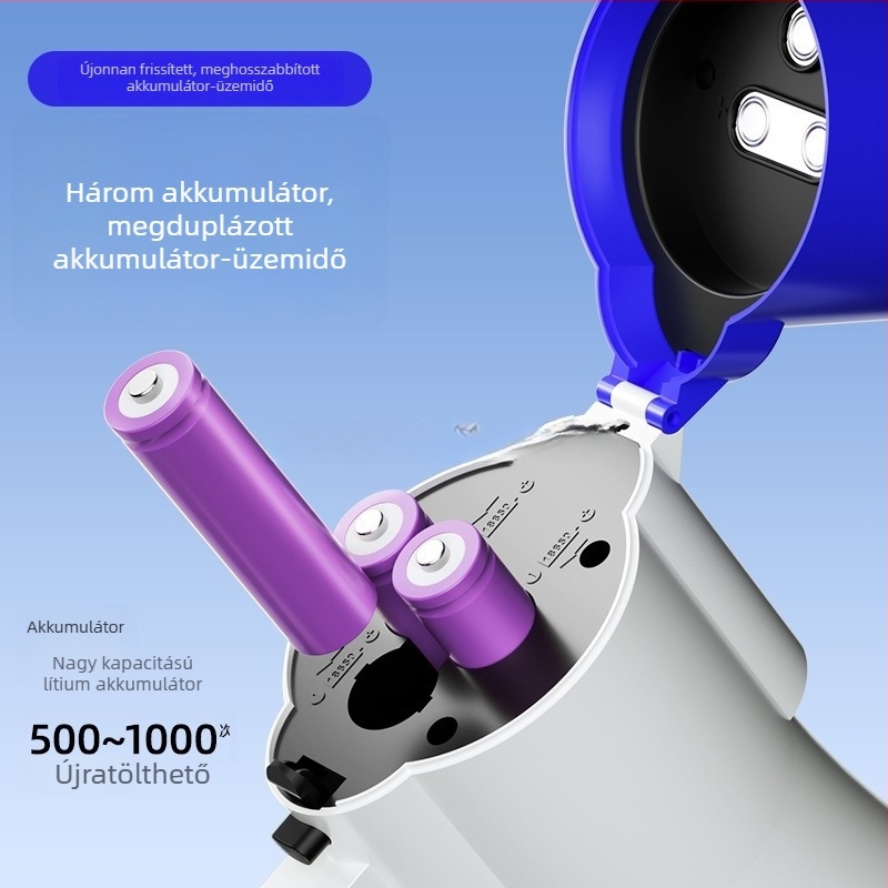 Kézben tartható megafon kültéri használatra, akkumulátoros, nagy hangerő