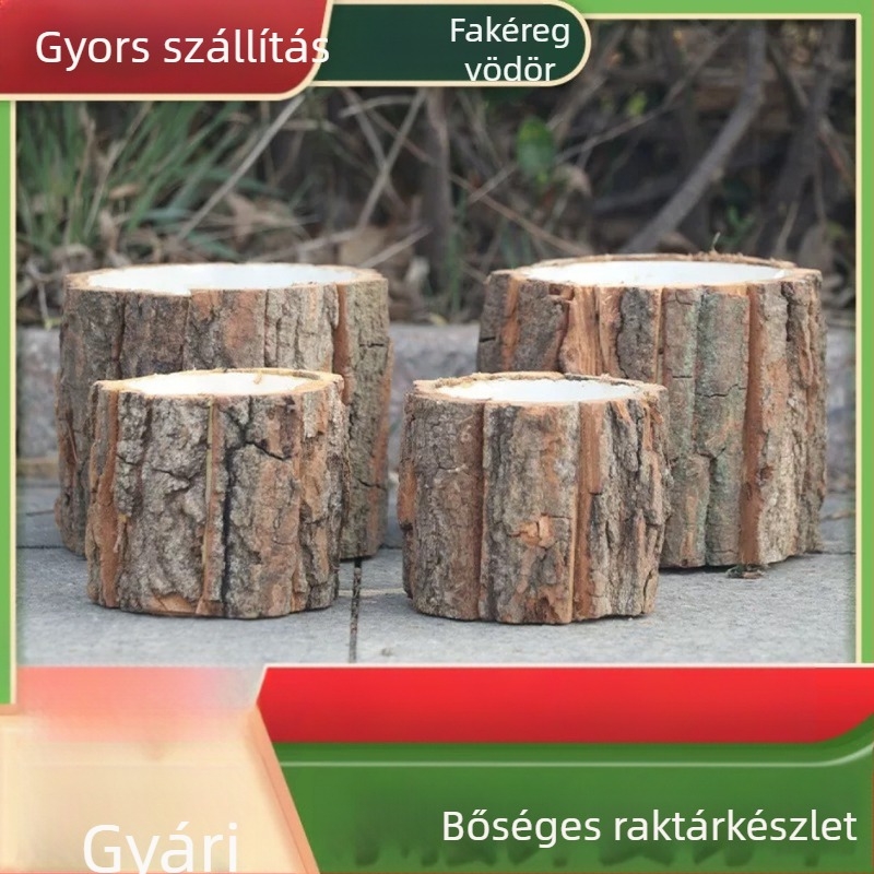 Kéregvödör virágkötészethez és pozsgásokhoz – karácsonyi és Tanárnapi dekoráció
