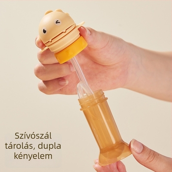 Univerzális gyerekeknek szánt vízpalack kupak szívószállal és fulladás elleni kialakítással