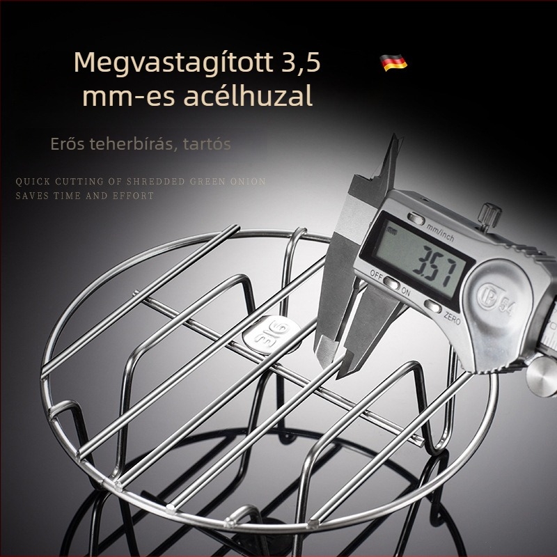 Élelmiszer-minőségű 316 rozsdamentes acél gőzölő rács tojásokhoz és serpenyőkhöz; rövid lábú, vízfürdő tartóval