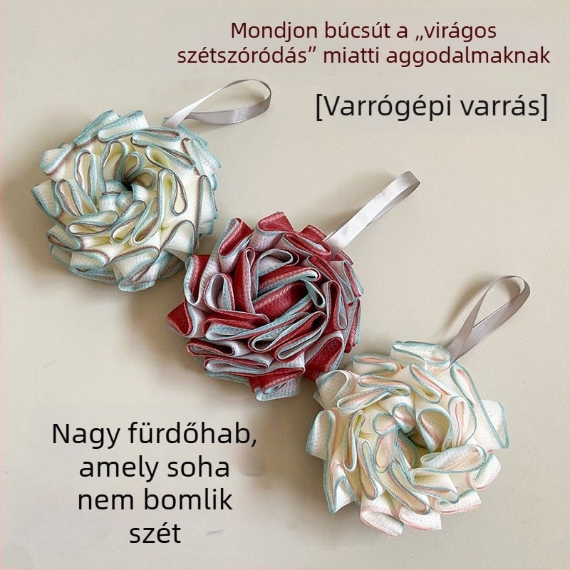 Új, tartós fürdőgolyó – nagy méret, ideális zuhanyozáshoz és fürdéshez, radírozáshoz