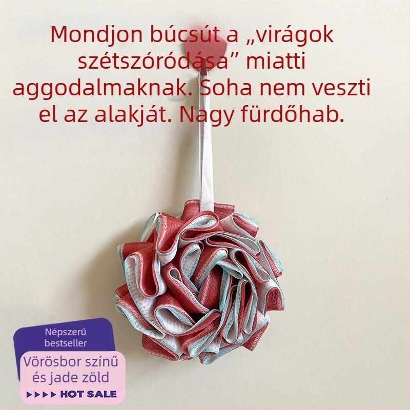 Új, tartós fürdőgolyó – nagy méret, ideális zuhanyozáshoz és fürdéshez, radírozáshoz