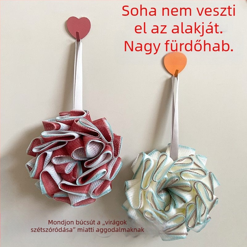 Új, tartós fürdőgolyó – nagy méret, ideális zuhanyozáshoz és fürdéshez, radírozáshoz