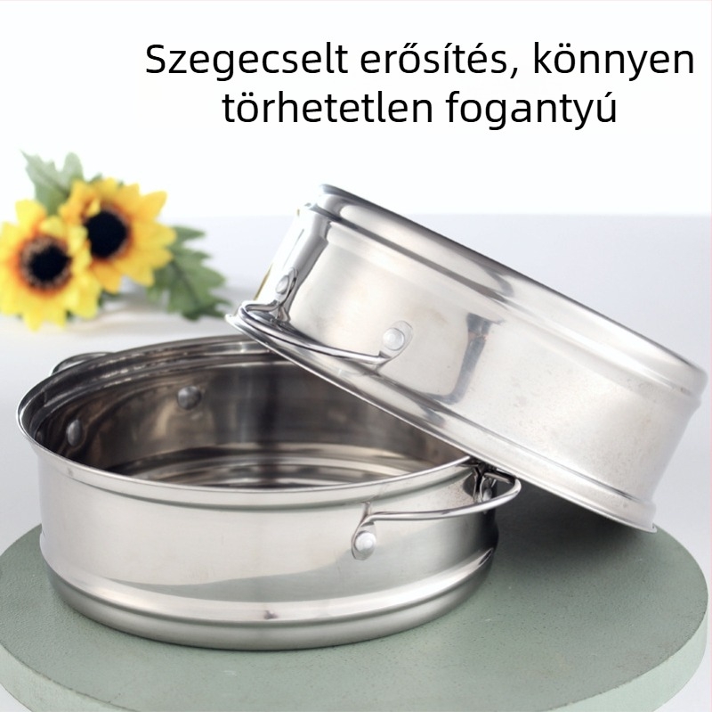 Rozsdamentes acél gőzölő kosár, gőzölő rács és gőzölő tálca