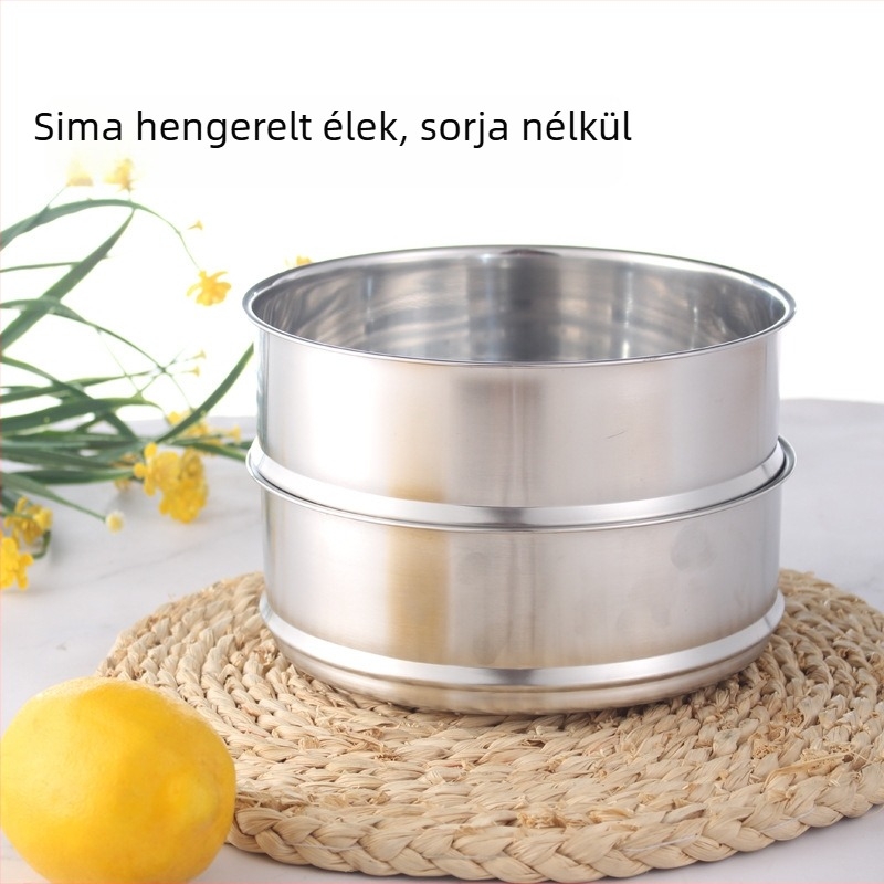 Rozsdamentes acél gőzölő kosár, gőzölő rács és gőzölő tálca