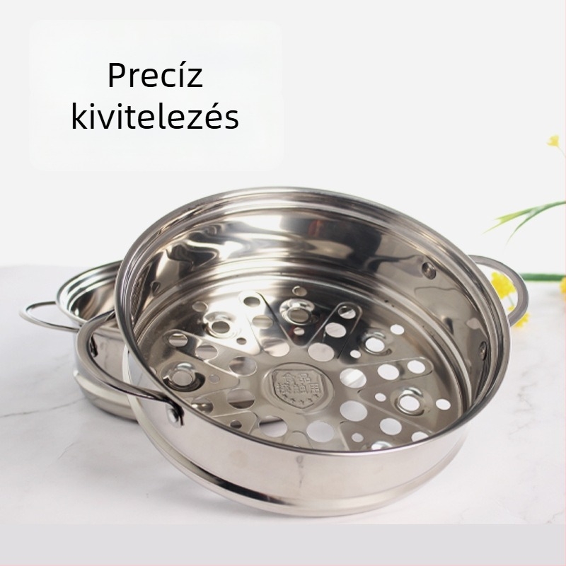 Rozsdamentes acél gőzölő kosár, gőzölő rács és gőzölő tálca