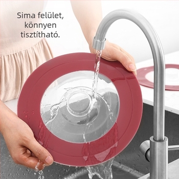 Kör alakú szilikon fazékfedők – többméretű, multifunkcionális konyhai fedők az ételek tárolásához