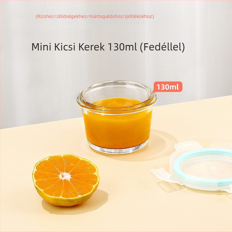 Cilock boroszilikát üvegből készült leves- és gyümölcs tál fedővel, mikrohullámú sütőben használható, 800–1000 ml