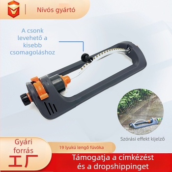 180°-os automata hintázó öntözőfej 19 fúvókával kerthez és gyephez