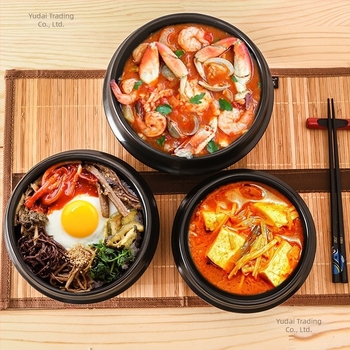 Bibimbap kőedény tál, kis egyszemélyes adaghoz – rizs és leves