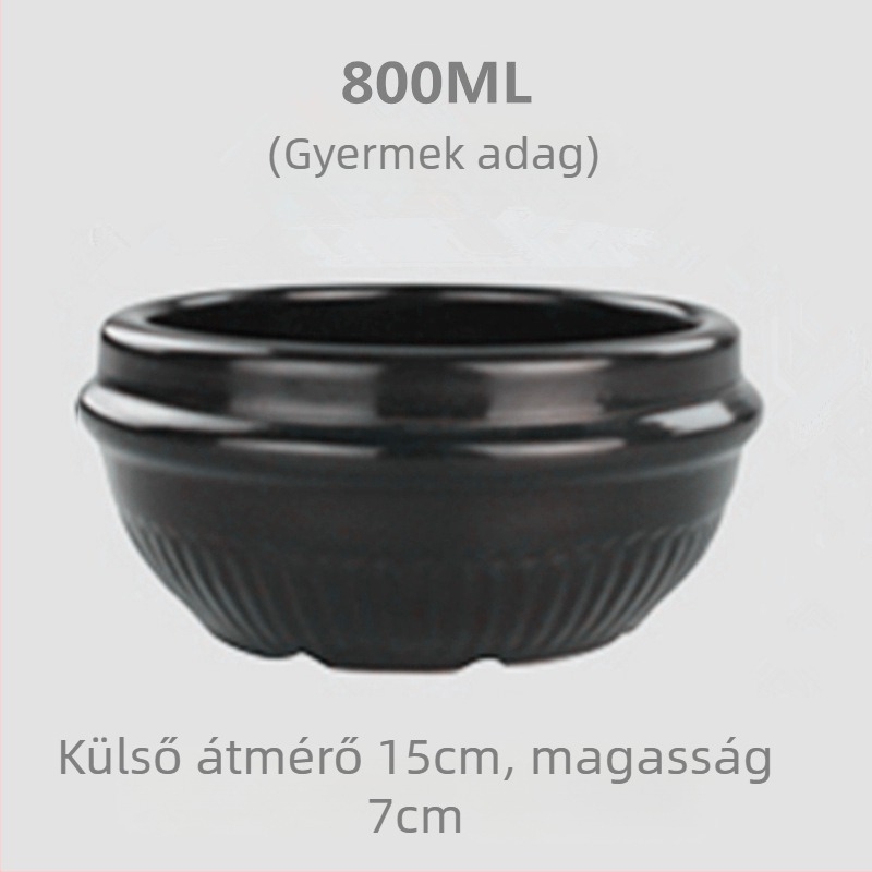 Bibimbap kőedény tál, kis egyszemélyes adaghoz – rizs és leves