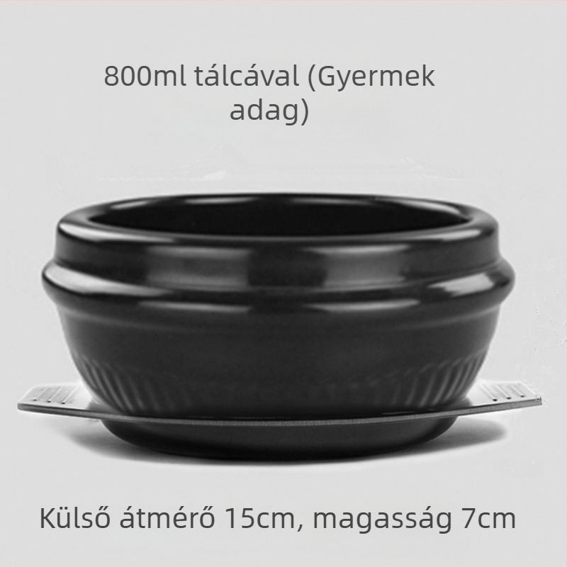 Bibimbap kőedény tál, kis egyszemélyes adaghoz – rizs és leves
