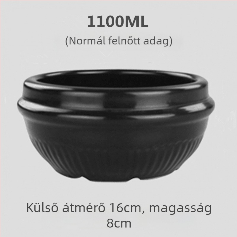 Bibimbap kőedény tál, kis egyszemélyes adaghoz – rizs és leves