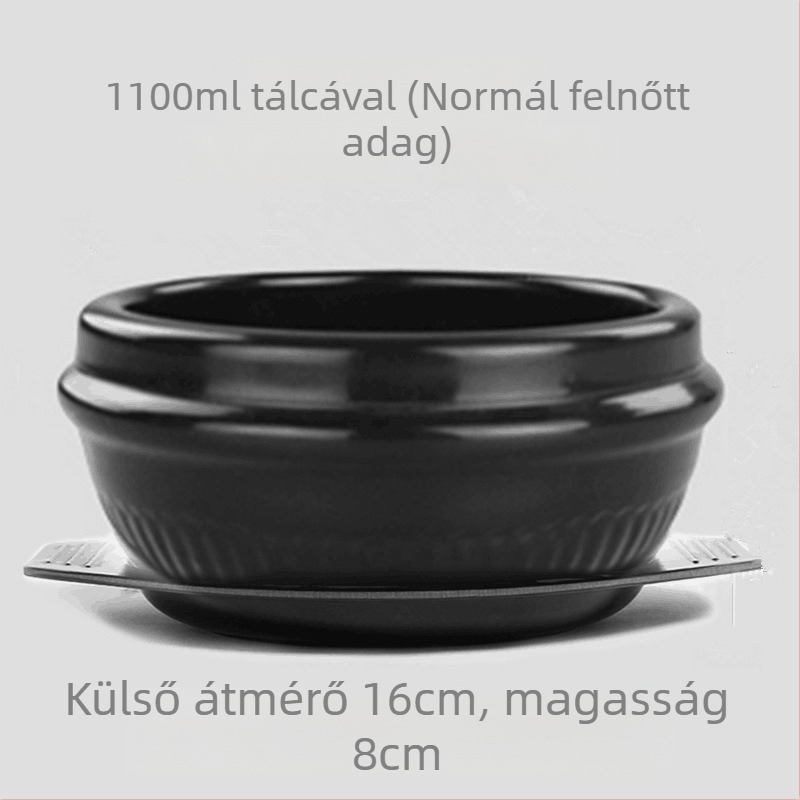 Bibimbap kőedény tál, kis egyszemélyes adaghoz – rizs és leves
