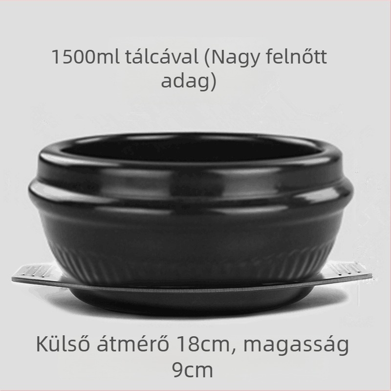 Bibimbap kőedény tál, kis egyszemélyes adaghoz – rizs és leves