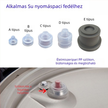 Midea/Supor nyomásos edényekhez: úszó szelep, fedél tömítése, önzáró szelepmag, kis gumigyűrű