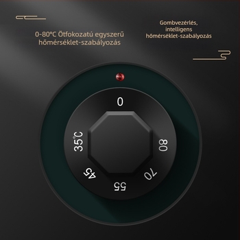 10L-es szigetelt termosztátos leveses fazék, rozsdamentes acél testtel, öntöttvas aljjal, kereskedelmi használatra