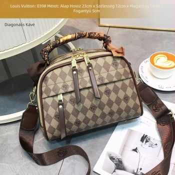 Női PVC válltáska, crossbody, közepes méret, ovális forma, utcai stílus, nagy kapacitás, belső zseb, cipzár, mindennapi használatra, dupla vállpánt.