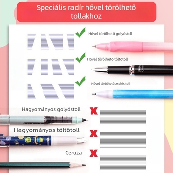 Hőérzékeny radír, zselés toll, mágikus radírpálca általános iskolásoknak