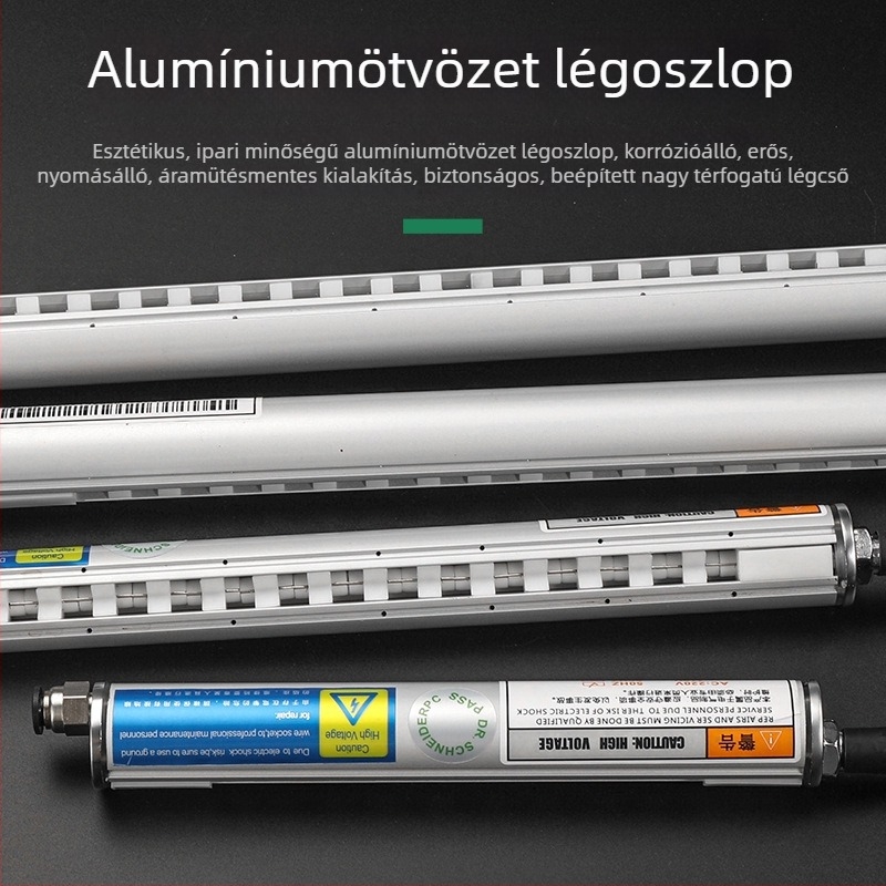 Ipari kompakt intelligens, magas frekvenciájú statikus eliminátor ionos levegőrúddal műanyag fóliás tasakok gyártására és nyomtatására