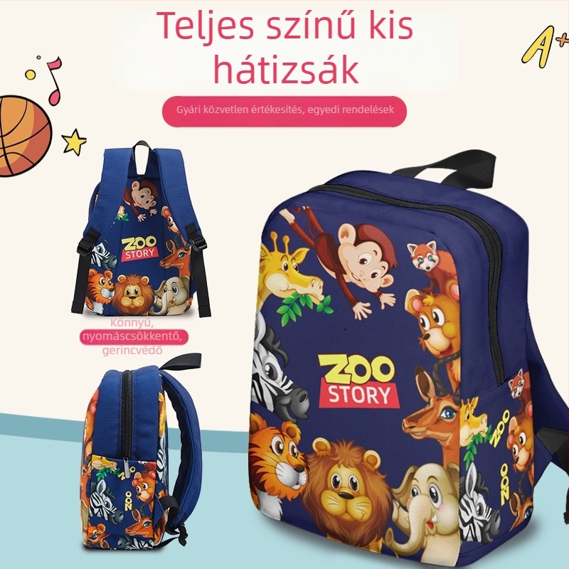Kis méretű színes hátizsák űr témájú, uniszex, testreszabható