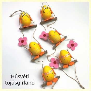 DIY Húsvéti tojásnyárs – Műanyag tojásdíszítés, tojásnyársak, méret 6×4 cm