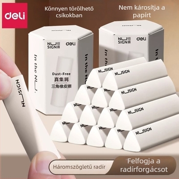 Deli NS151 Háromszög alakú radír porgyűjtővel általános iskolások számára