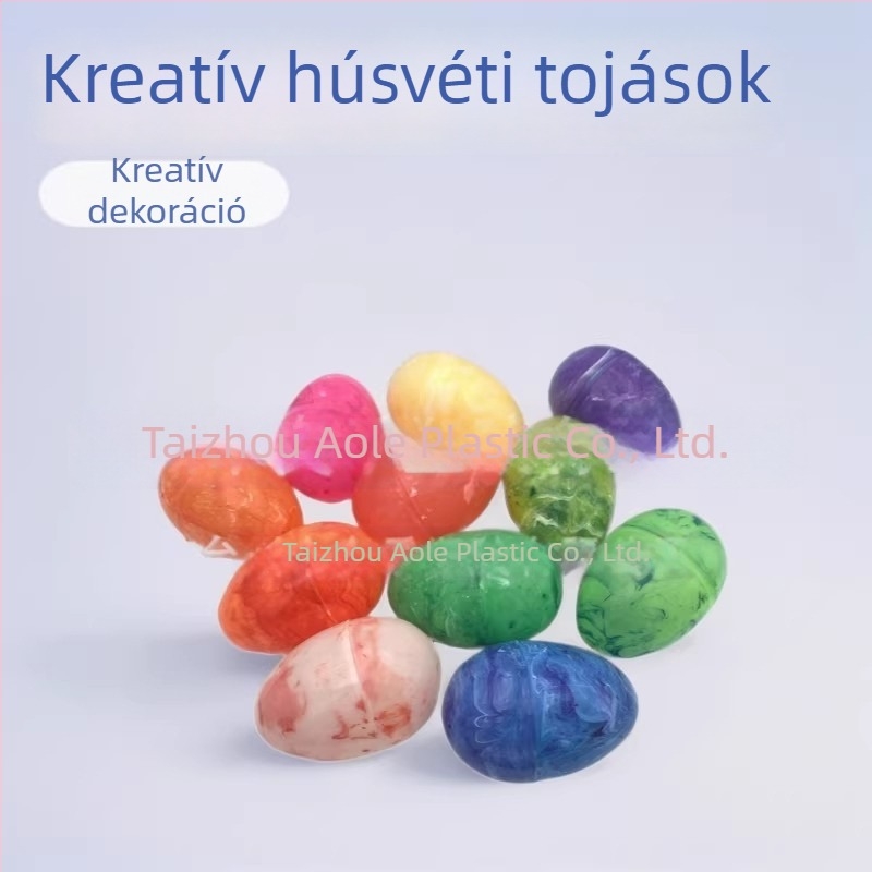Húsvéti színes tojás, kreatív húsvéti dekoráció, márványtojáshéj készítés