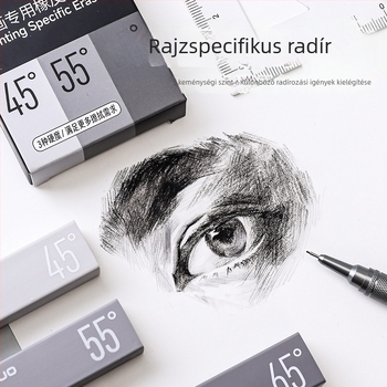 Blue Fruit 51467 Rajz- és festőradír, tartós és rendkívül tiszta, a törmeléket vonalakká gyűjti, TPE környezetbarát radír festéshez és művészethez