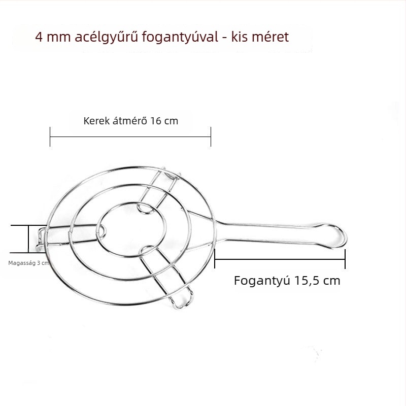 304 rozsdamentes acél gőzölő rács rövid lábakkal és fogantyúval, megerősített gőzölő tálca nyomás alatti edényekhez, multifunkcionális háztartási használatra
