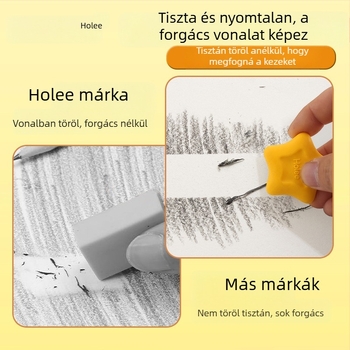 Ötágú csillag radír – tiszta törlés, nyom nélkül, 6–18 éveseknek, uniszex
