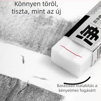 Deli radír 72256 - alacsony por-tartalmú, tiszta, nem hagy nyomot, elsősöknek és óvodásoknak