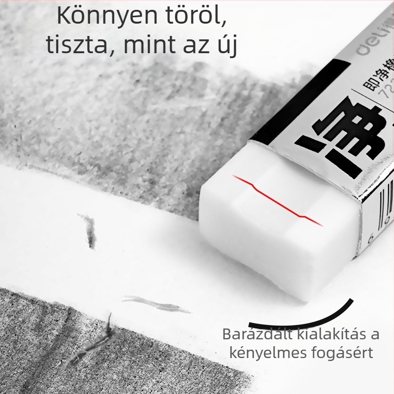 Deli radír 72256 - alacsony por-tartalmú, tiszta, nem hagy nyomot, elsősöknek és óvodásoknak